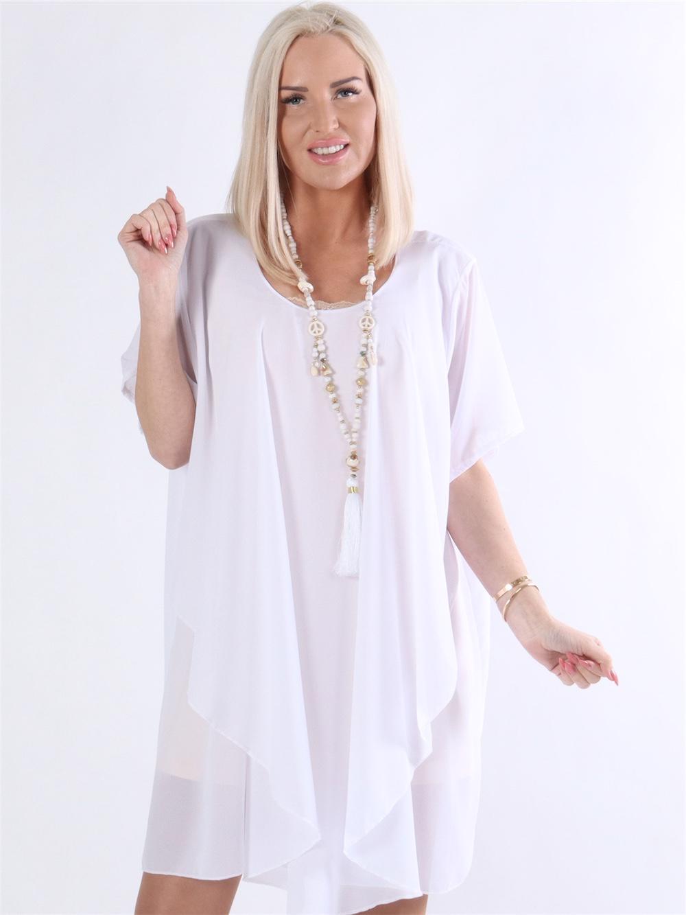 Wanda - Tunika klänning i chiffong